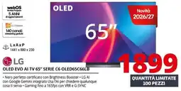 Comet LG OLED EVO AI TV 65" SERIE C6 offerta