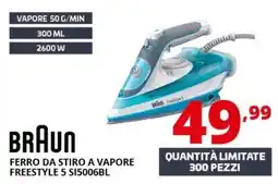 Comet Braun ferro da stiro a vapore freestyle 5 offerta