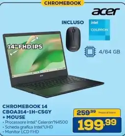 Euronics Bruno Acer Chromebook 14 offerta
