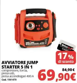 Brico Io Avviatore jump starter 5 in 1 offerta