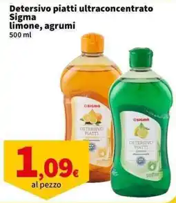 Sigma Superstore Detersivo piatti ultraconcentrato Sigma limone, agrumi offerta