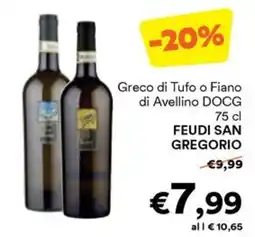 Unes Greco di Tufo o Fiano di Avellino DOCG FEUDI SAN GREGORIO offerta