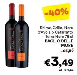 Unes Shiraz, Grillo, Nero d'Avola o Catarratto Terra Nera Baglio delle More offerta