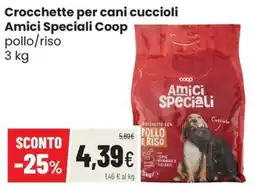 Coop Trentino Crocchette per cani cuccioli Amici Speciali Coop offerta