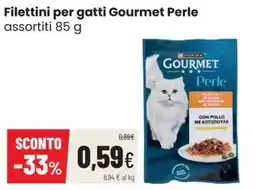 Coop Trentino Filettini per gatti Gourmet Perle offerta