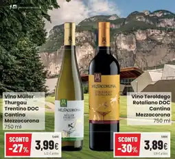 Coop Trentino Vino Müller Thurgau Trentino DOC Cantina Mezzacorona offerta
