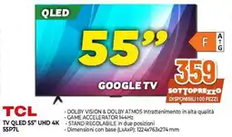 Expert TCL TV QLED 55" UHD 4K 55P7L offerta