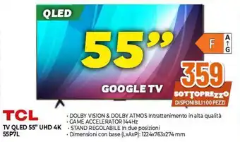 TCL TV QLED 55" UHD 4K 55P7L