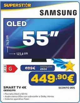 Euronics Samsung QLED 55" offerta