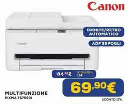 Euronics Canon Multifunzione Pixma TS7550I offerta