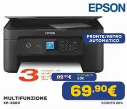 Euronics Epson multifunzione XP-3200 offerta