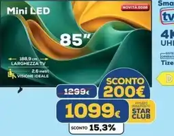 Euronics Tufano Mini LED 85" offerta