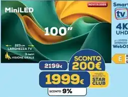 Euronics Tufano MiniLED 100" offerta