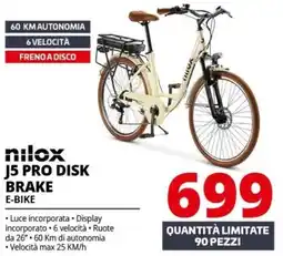Comet NiloX J5 Pro Disk Brake E-Bike offerta