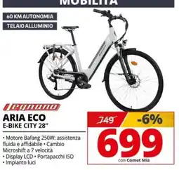 Comet Aria Eco E-Bike City 28" offerta