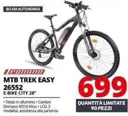 Comet Legnano MTB TREK EASY 26552 E-BIKE CITY 28" offerta
