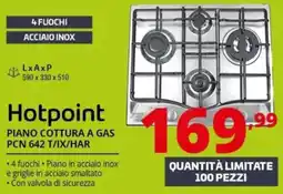 Comet Hotpoint piano cottura a gas offerta