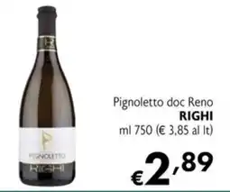 Maxi Supermercati Pignoletto doc Reno Righi offerta