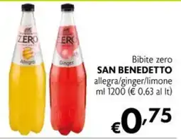 Maxi Supermercati Bibite zero San Benedetto offerta