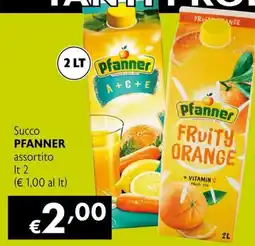 Maxi Supermercati Succo PFANNER assortito offerta