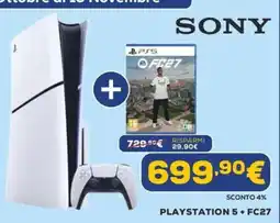 Euronics Sony Playstation 5 + FC27 offerta