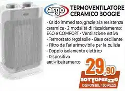 Expert Termoventilatore ceramico Boogie Argo offerta