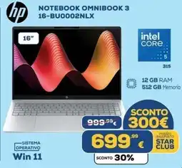 Euronics Tufano HP Notebook Omnibook 3 offerta