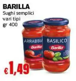 Mercati Alimentari Sughi semplici Barilla offerta