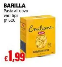 Mercati Alimentari Barilla Pasta all'uovo Emiliane offerta