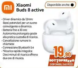 Expert Xiaomi Buds 8 active offerta