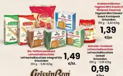 Interspar Bio-Vollkornzwieback LeFrescheBiscottate LeFrescheBiscottate Integrali Bio GrissinBon offerta