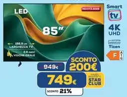 Euronics Tufano LED 85" offerta