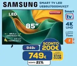 Euronics Tufano Samsung 85" Smart TV LED offerta