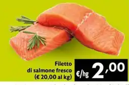 Maxi Supermercati Filetto di salmone fresco offerta