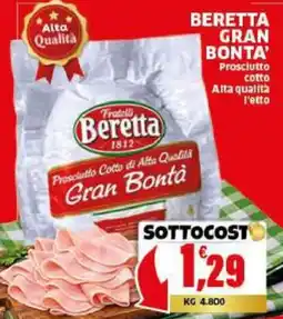 Mercati Alimentari Prosciutto Cotto Gran Bontà Beretta offerta