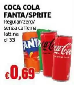 Mercati Alimentari Coca Cola Fanta/Sprite offerta