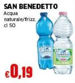 Mercati Alimentari San Benedetto Acqua naturale/frizz. offerta