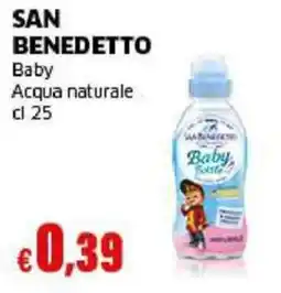 Mercati Alimentari San Benedetto Baby Acqua naturale offerta