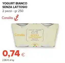 Oasi Yogurt bianco senza lattosio Consilia offerta