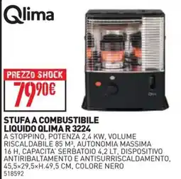 Ottimax Stufa a combustibile liquido Qlima R 3224 offerta