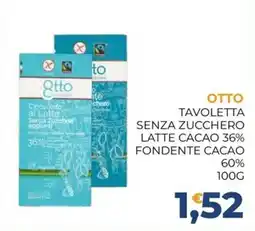 Moderna Otto cioccolato al latte senza zuccheri aggiunti offerta