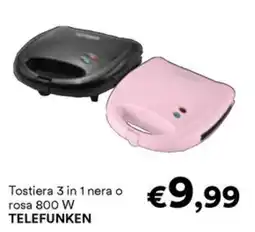 Unes Tostiera 3 in 1 TELEFUNKEN offerta