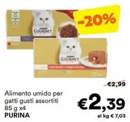 Unes Alimento umido per gatti gusti assortiti PURINA offerta