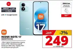 Comet Redmi Note 17 Smartphone offerta