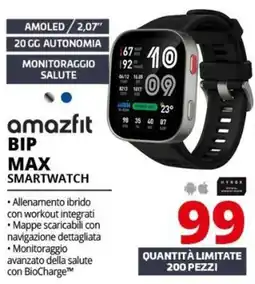 Comet Amazfit Bip Max Smartwatch offerta