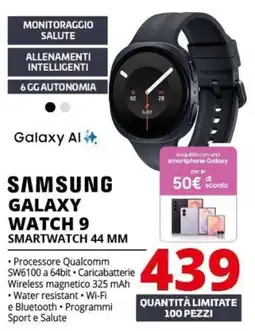 Comet Samsung Galaxy Watch 9 Smartwatch 44 mm offerta