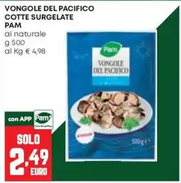 Pam Vongole del Pacifico Pam offerta