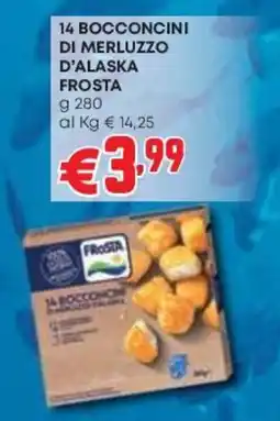 Pam Bocconcini di merluzzo d'alaska frosta offerta