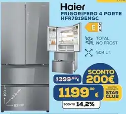 Euronics Tufano Haier frigorifero 4 porte offerta