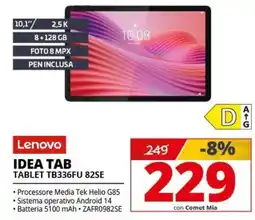 Comet Lenovo IDEA TAB TABLET TB336FU 82SE offerta